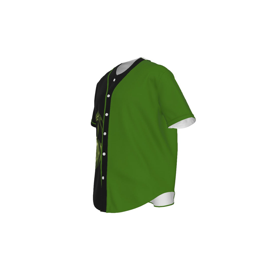 Men's Short Sleeve Baseball Jersey With Pinstripes