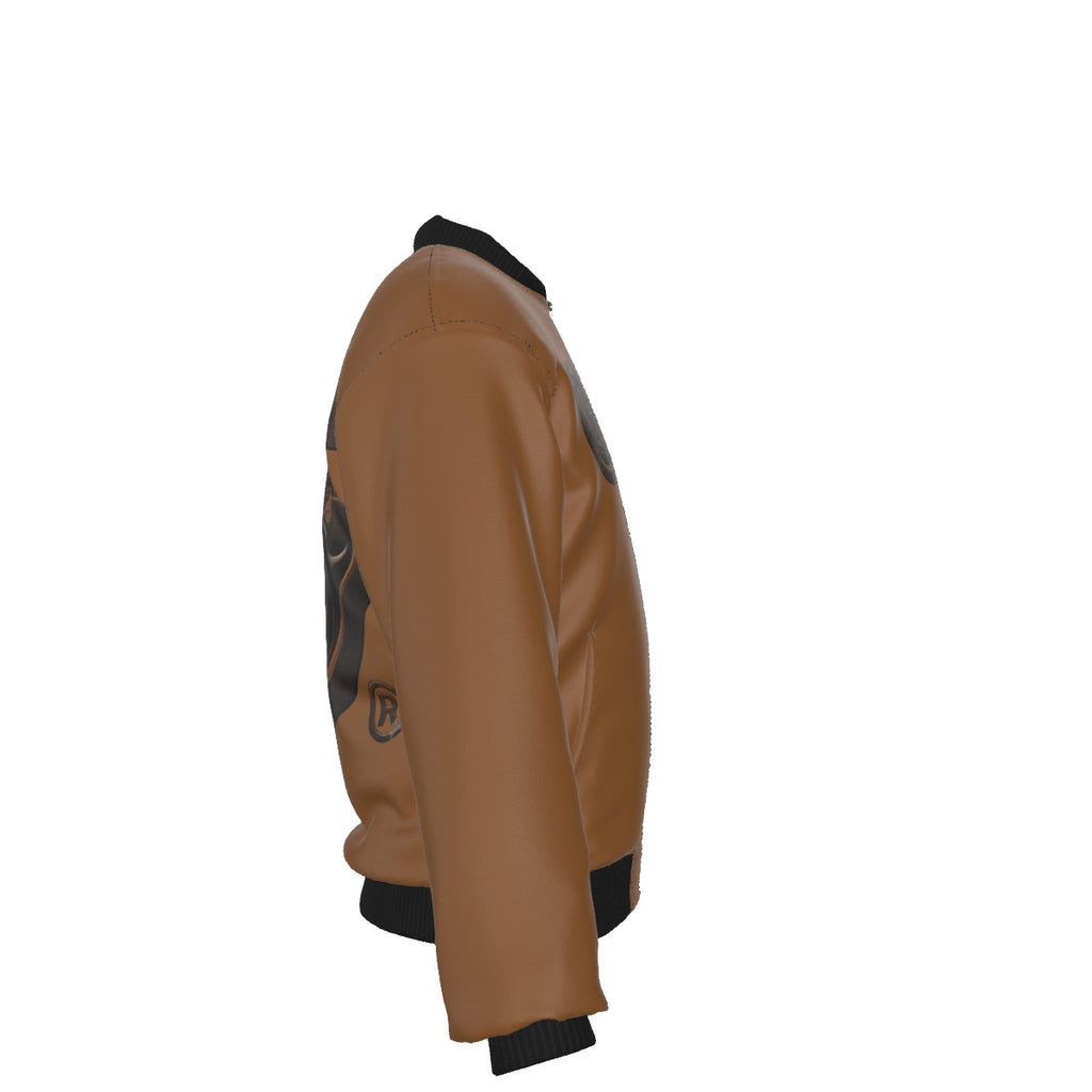 All-Over Print Men's Jacket With Sleeve Pocket