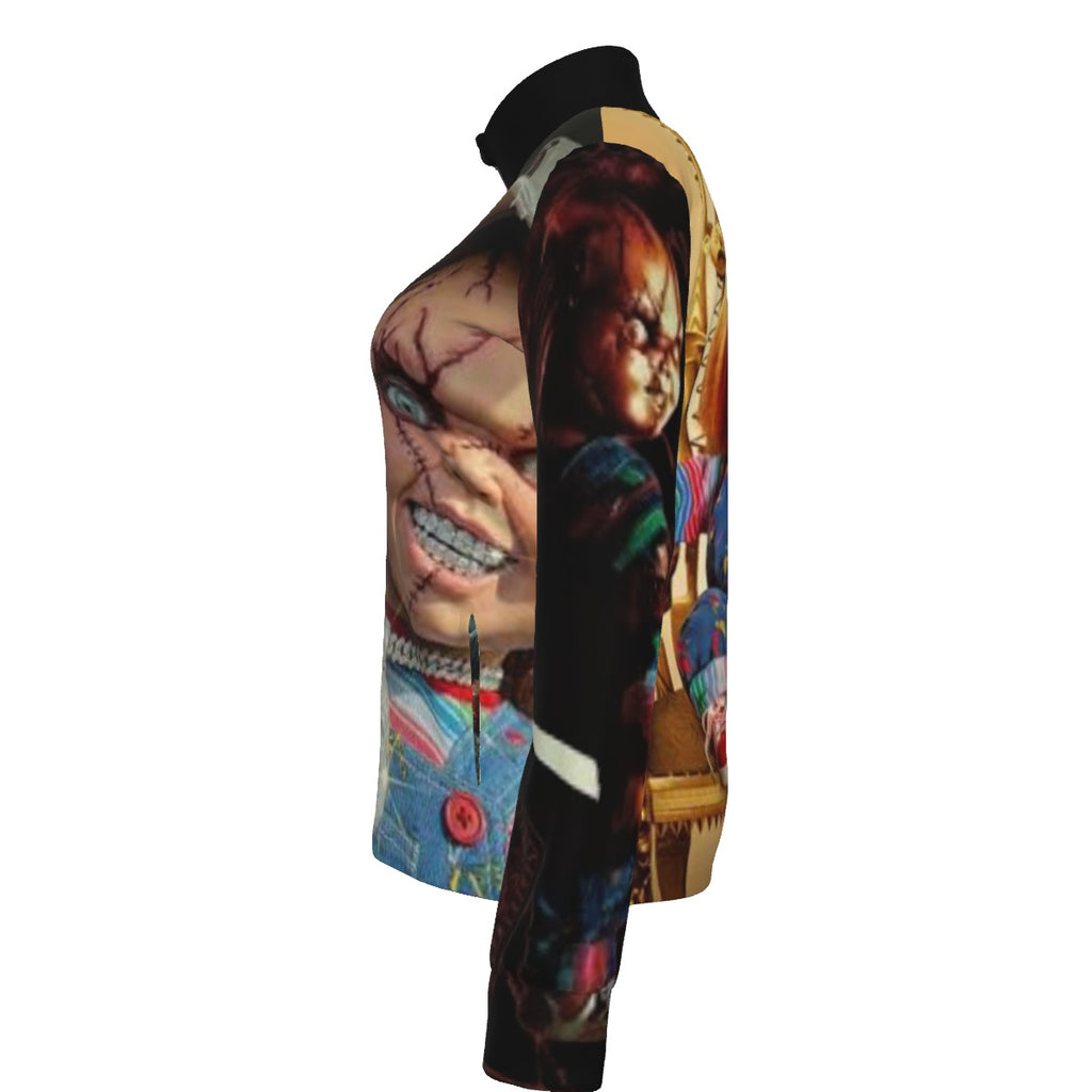 All-Over Print Women's Long Sleeve Thumbhole Jacket|230GSM