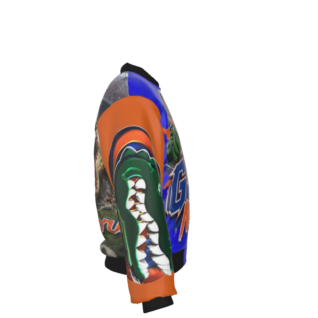 All-Over Print Men's Jacket With Sleeve Pocket