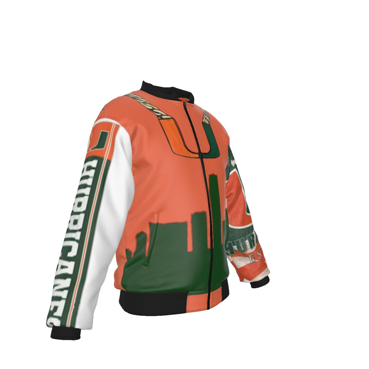All-Over Print Men's Jacket With Sleeve Pocket