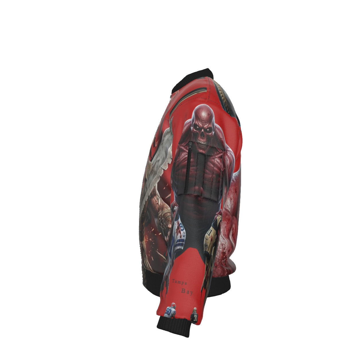 All-Over Print Men's Jacket With Sleeve Pocket