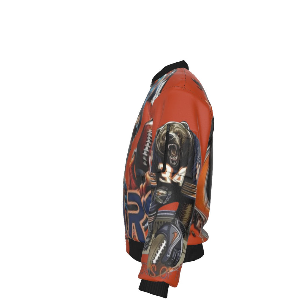 All-Over Print Men's Jacket With Sleeve Pocket