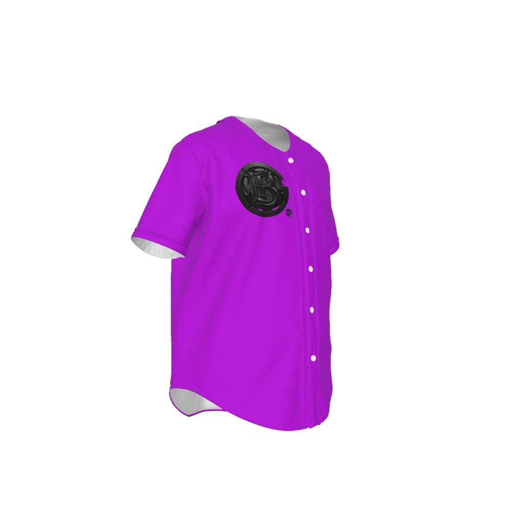 All-Over Print Men's Short Sleeve Baseball Jersey With Pinstripes