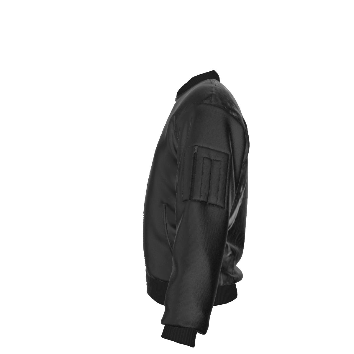 All-Over Print Men's Jacket With Sleeve Pocket