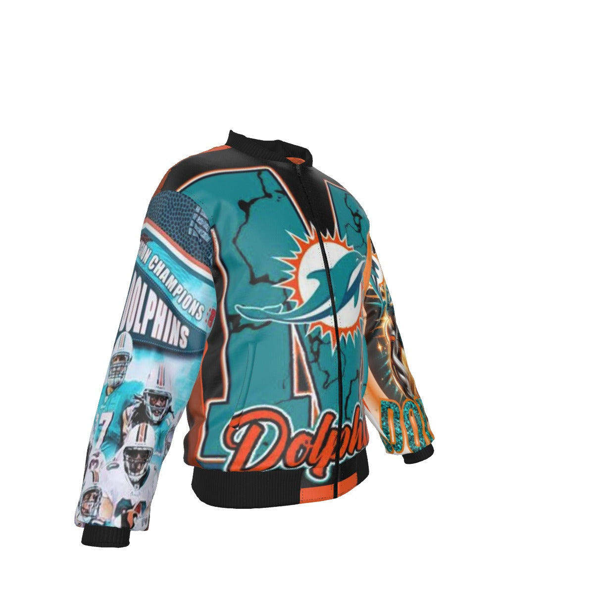 All-Over Print Men's Jacket With Sleeve Pocket
