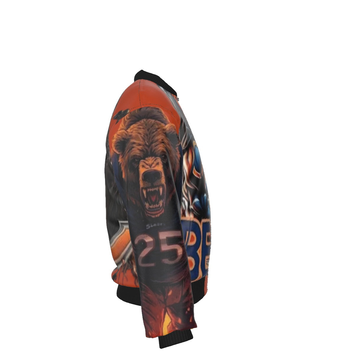 All-Over Print Men's Jacket With Sleeve Pocket