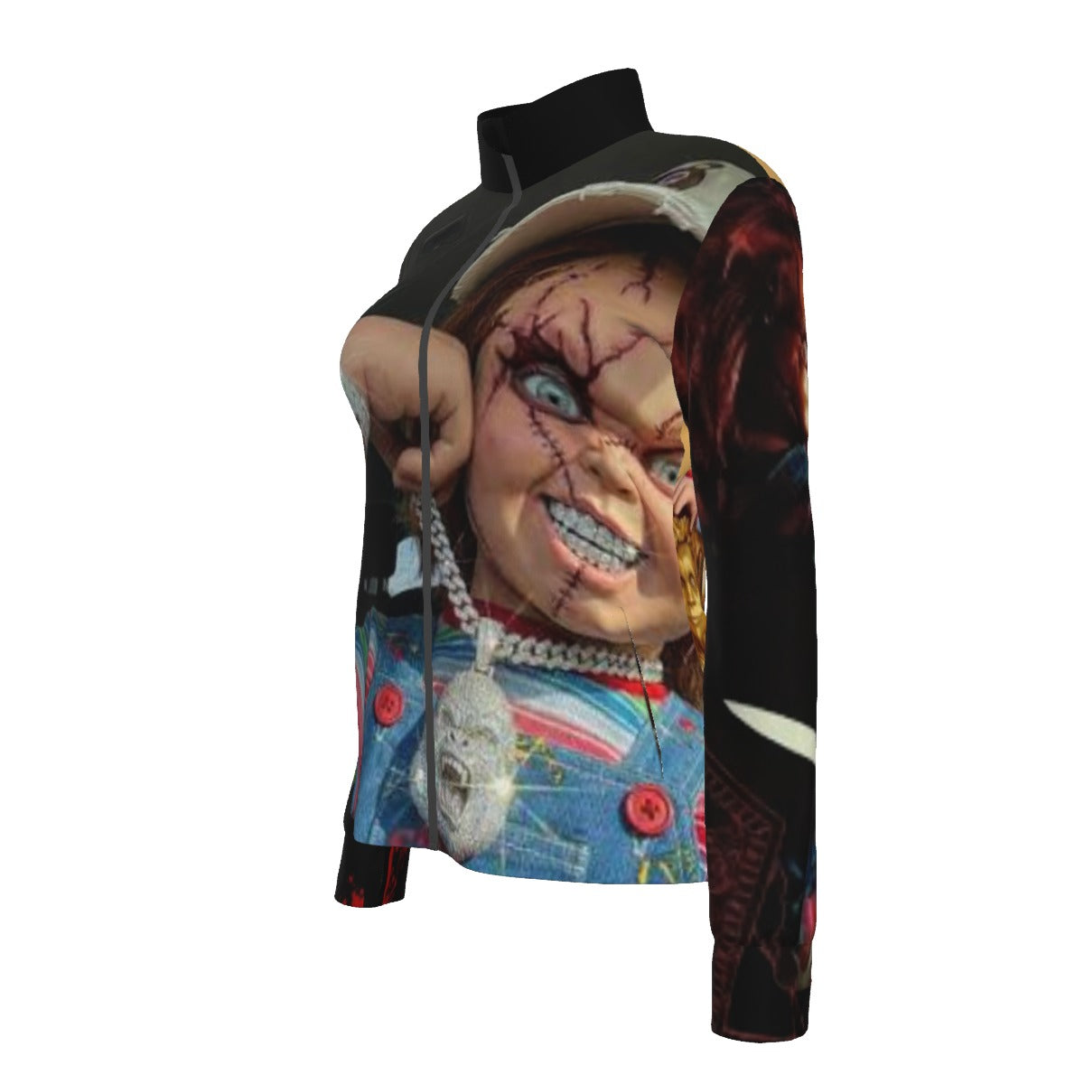 All-Over Print Women's Long Sleeve Thumbhole Jacket|230GSM