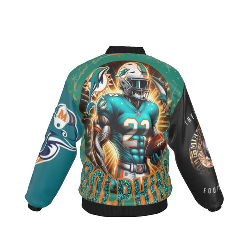 All-Over Print Men's Jacket With Sleeve Pocket