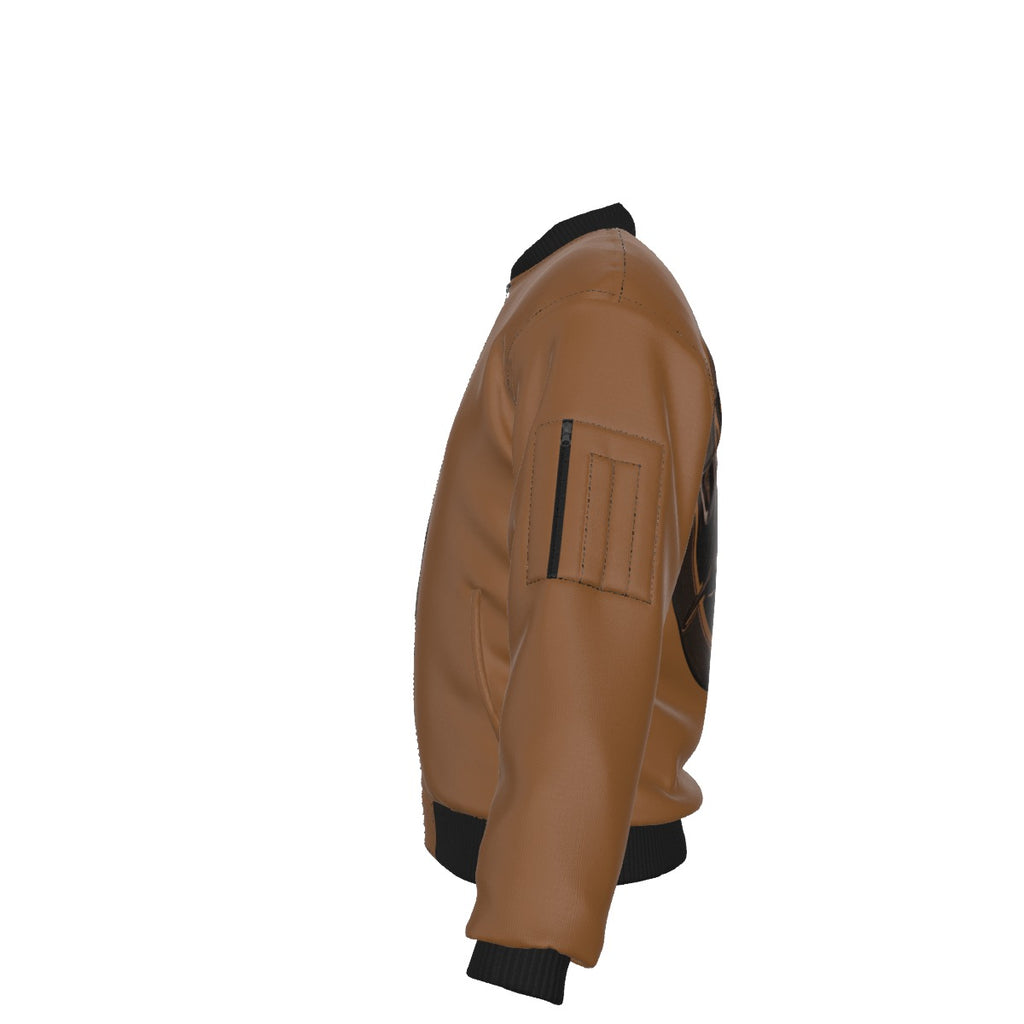 All-Over Print Men's Jacket With Sleeve Pocket