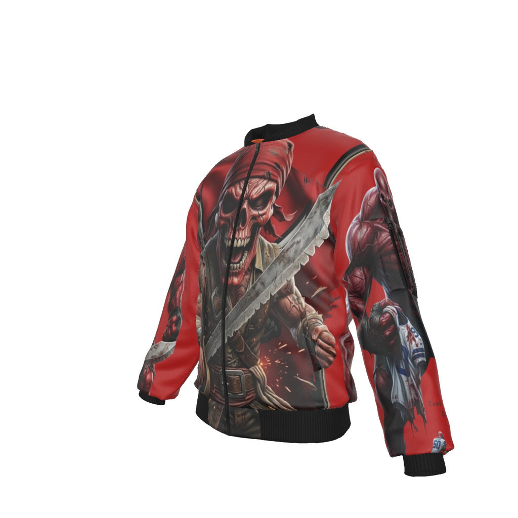 All-Over Print Men's Jacket With Sleeve Pocket