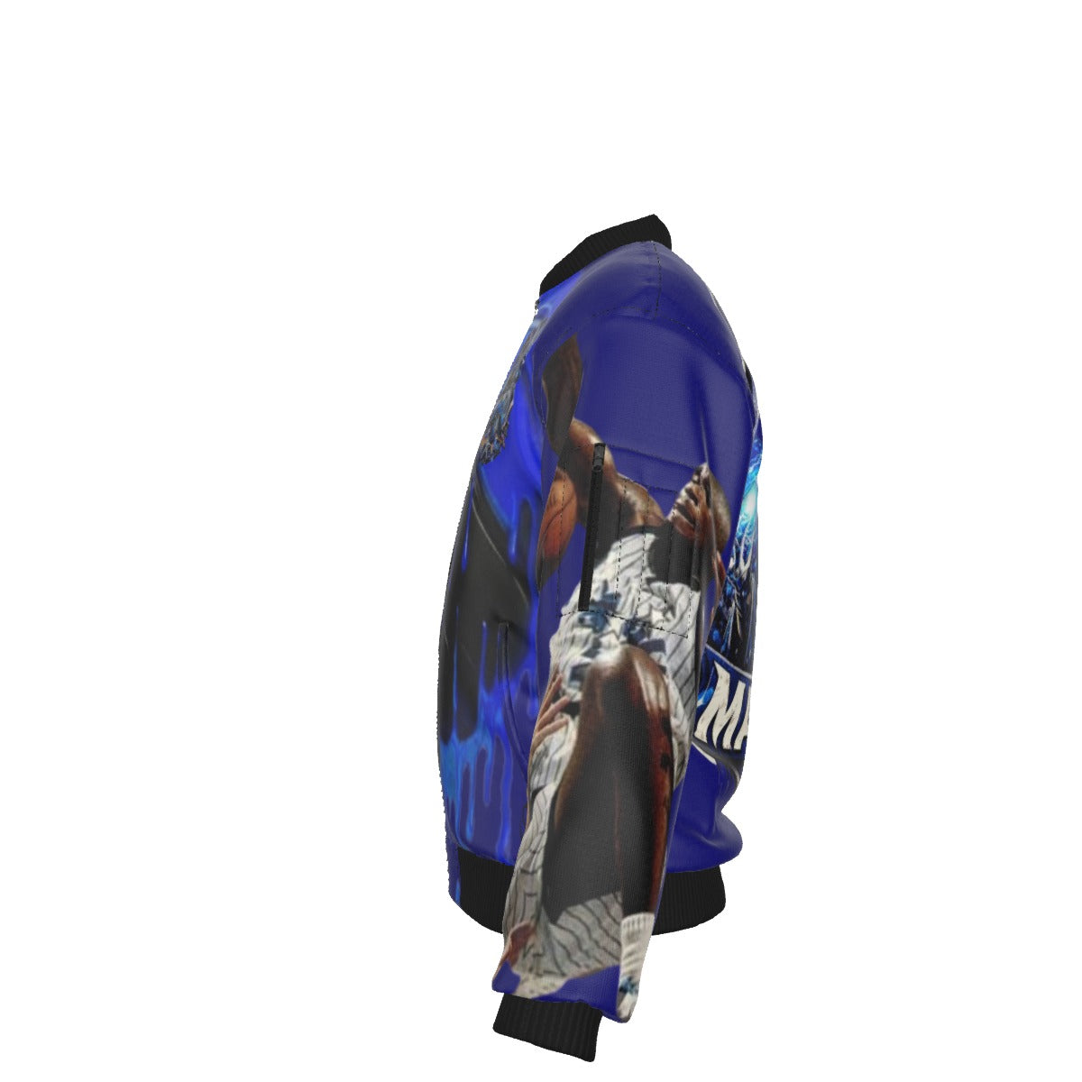 All-Over Print Men's Jacket With Sleeve Pocket