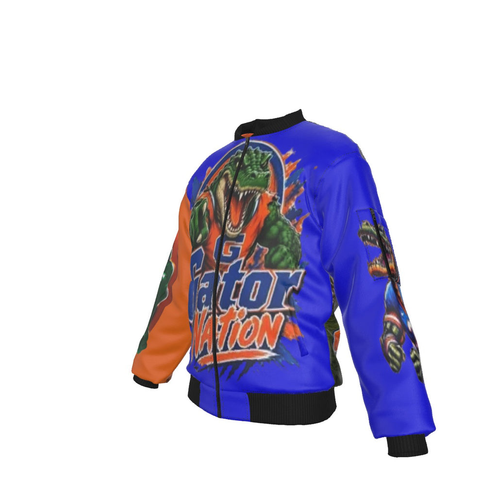 All-Over Print Men's Jacket With Sleeve Pocket