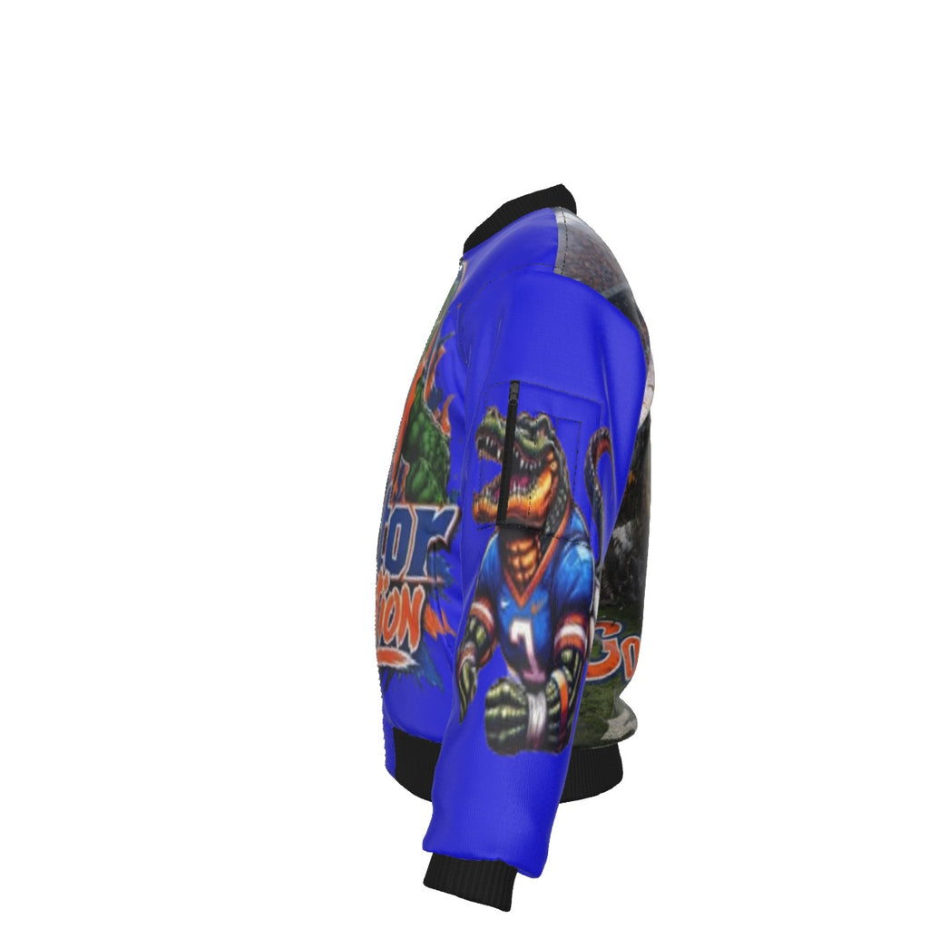 All-Over Print Men's Jacket With Sleeve Pocket