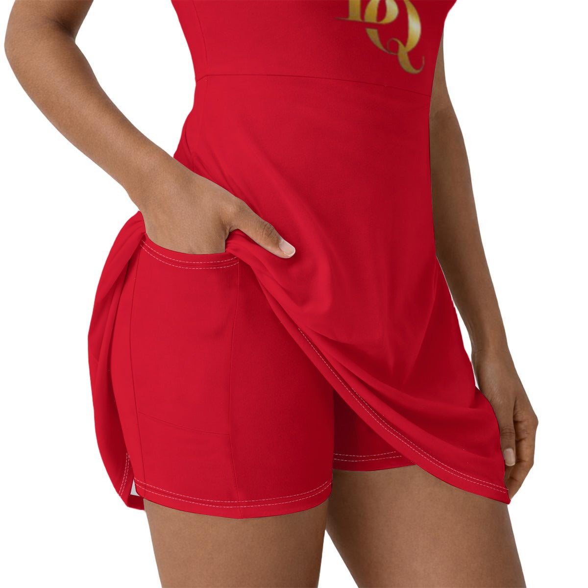 Women’s Athletic Dress With Built‑In Shorts by Black Queen