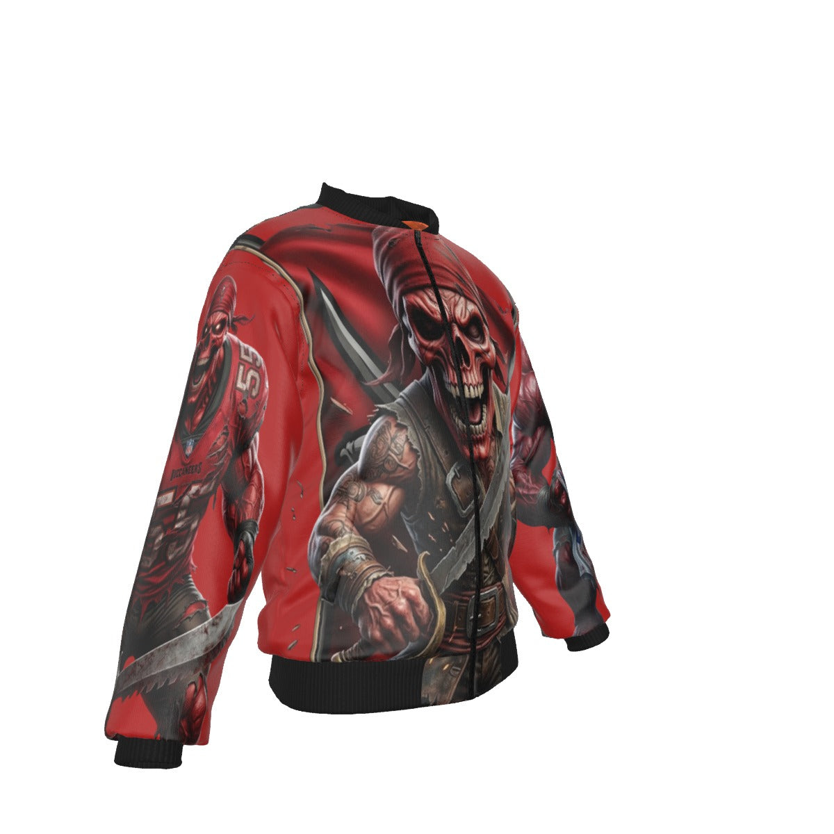 All-Over Print Men's Jacket With Sleeve Pocket