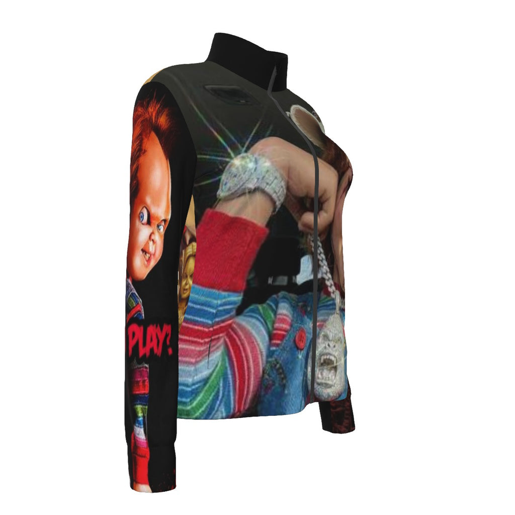 All-Over Print Women's Long Sleeve Thumbhole Jacket|230GSM