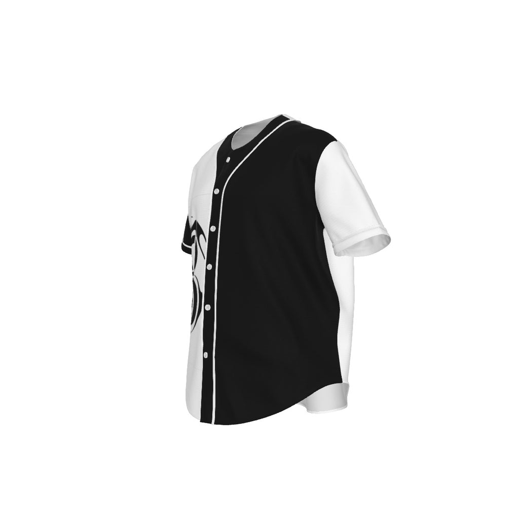 Men's Short Sleeve Baseball Jersey With Pinstripes