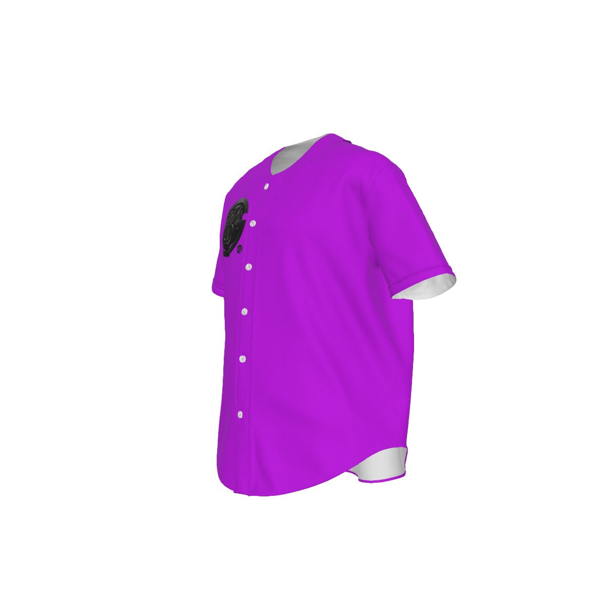All-Over Print Men's Short Sleeve Baseball Jersey With Pinstripes