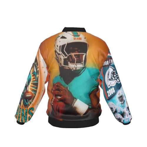 All-Over Print Men's Jacket With Sleeve Pocket