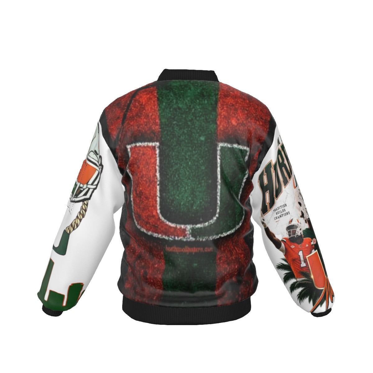 All-Over Print Men's Jacket With Sleeve Pocket
