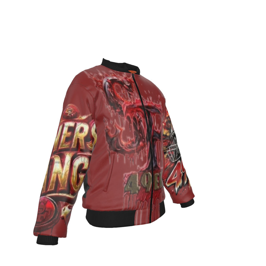All-Over Print Men's Jacket With Sleeve Pocket