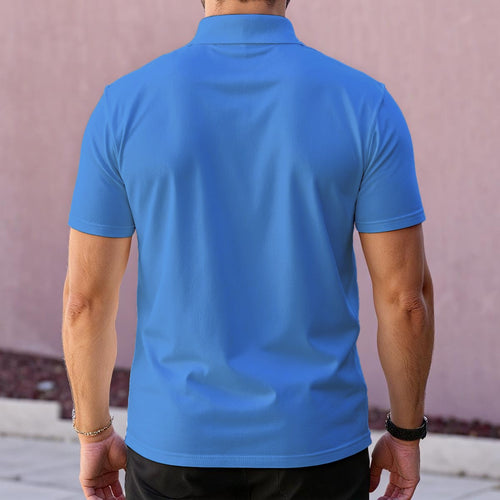 All-Over Print Men's Polo Collar Jersey