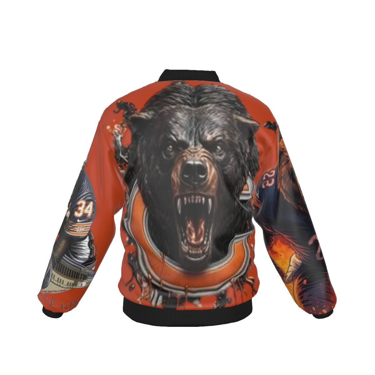 All-Over Print Men's Jacket With Sleeve Pocket