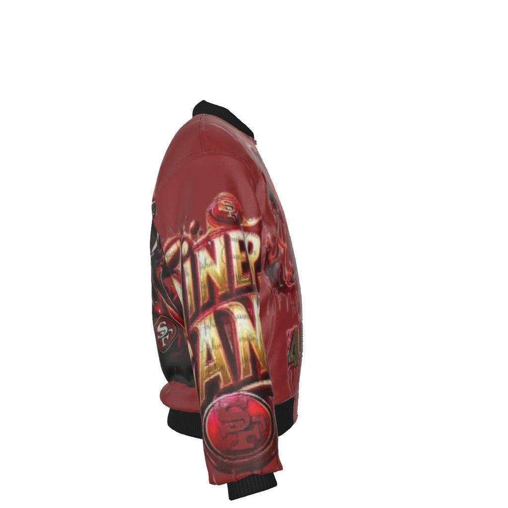 All-Over Print Men's Jacket With Sleeve Pocket